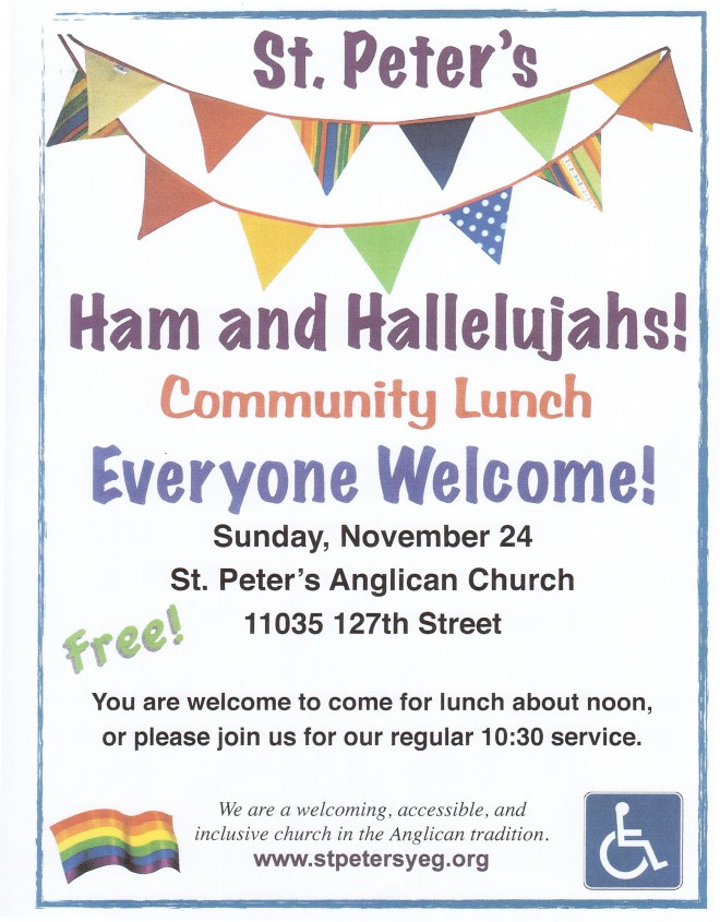 St. Peters Ham and Hallelujahs